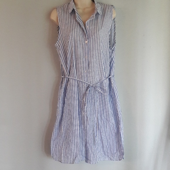 h and m button dress